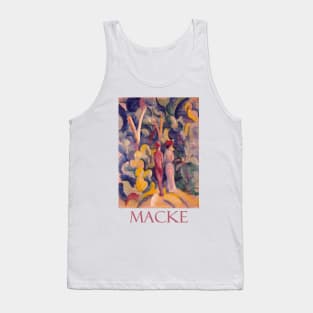 Couple on the Forest Track by August Macke Tank Top